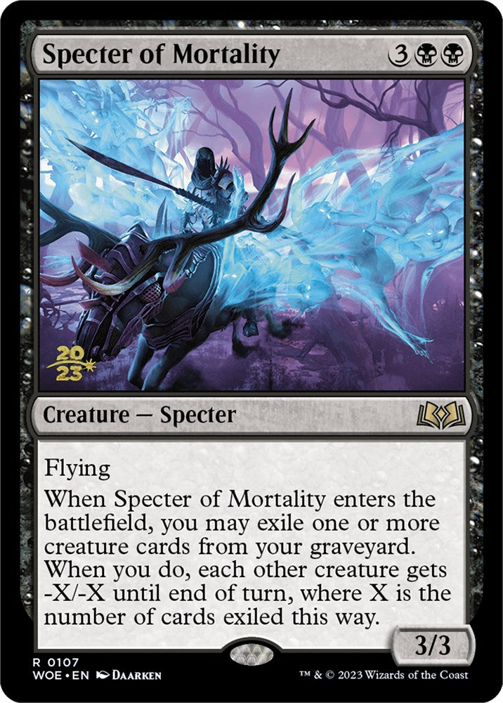 Specter of Mortality [Wilds of Eldraine Prerelease Promos] | Boutique FDB TCG