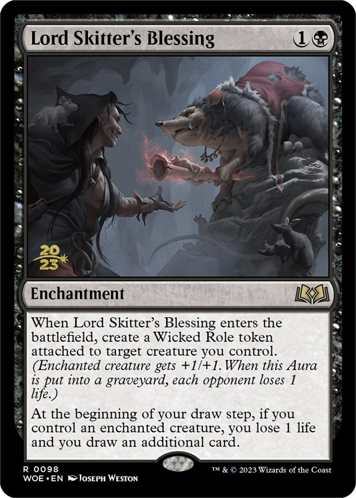 Lord Skitter's Blessing [Wilds of Eldraine Prerelease Promos] | Boutique FDB TCG