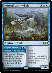 Horned Loch-Whale // Lagoon Breach [Wilds of Eldraine Prerelease Promos] | Boutique FDB TCG