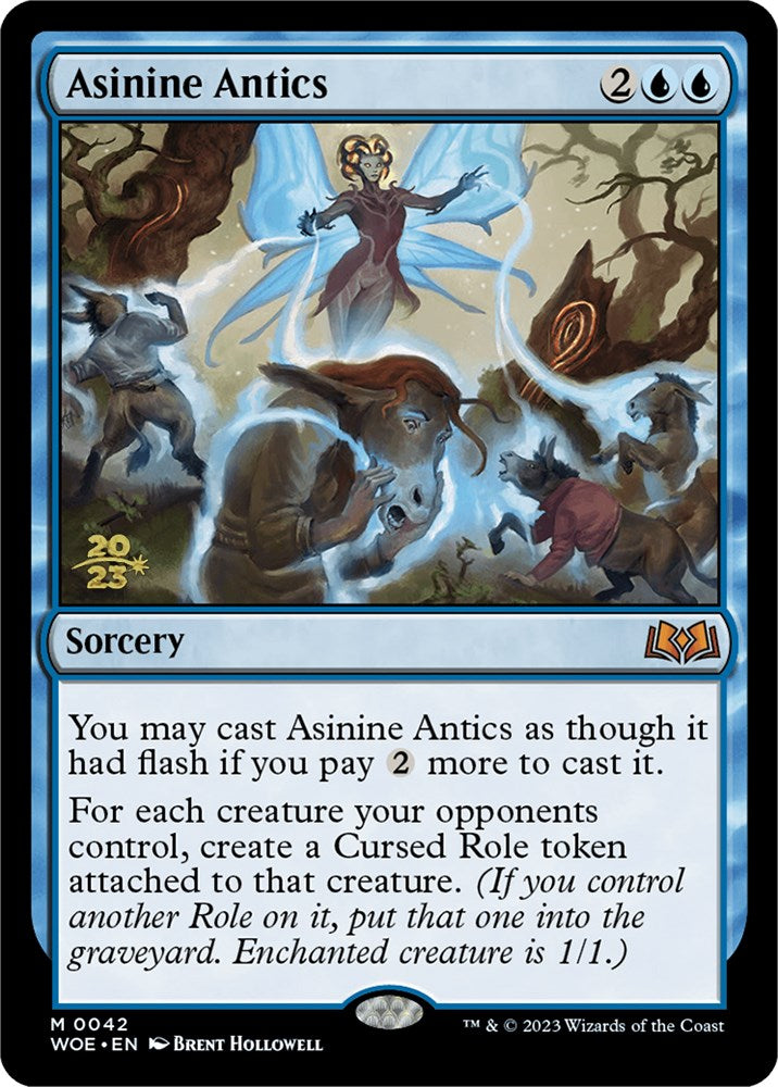 Asinine Antics [Wilds of Eldraine Prerelease Promos] | Boutique FDB TCG