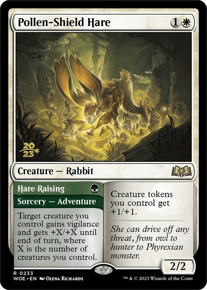 Pollen-Shield Hare // Hare Raising (Promo Pack) [Wilds of Eldraine Promos] | Boutique FDB TCG