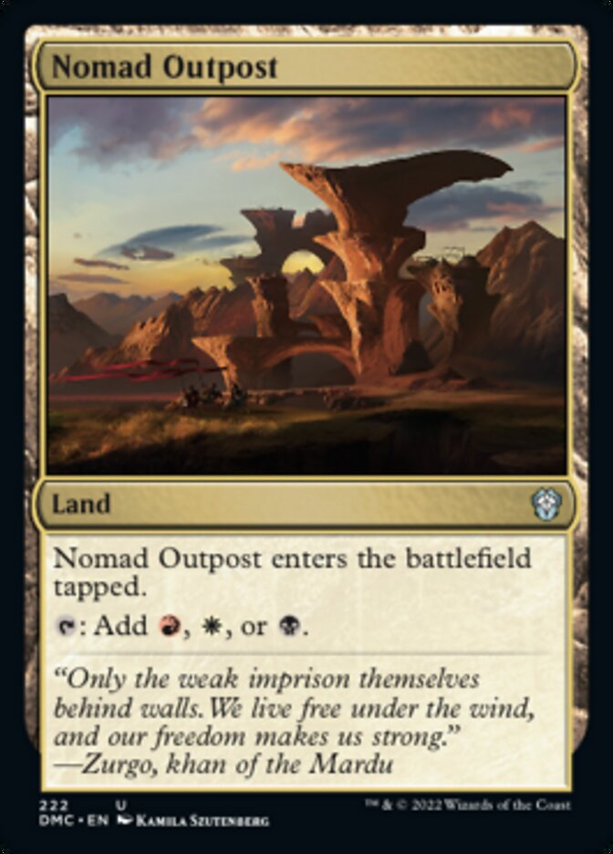 Nomad Outpost [Dominaria United Commander] | Boutique FDB TCG