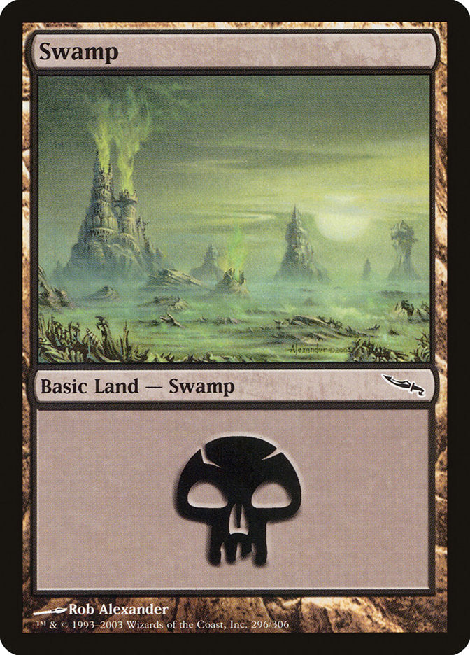 Swamp (296) [Mirrodin] | Boutique FDB TCG