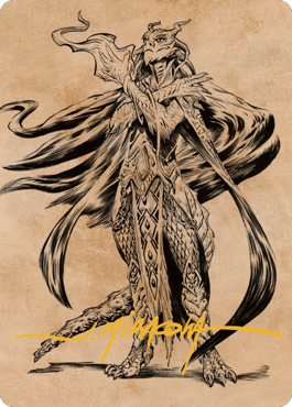 Lozhan, Dragons' Legacy Art Card (Gold-Stamped Signature) [Commander Legends: Battle for Baldur's Gate Art Series] | Boutique FDB TCG