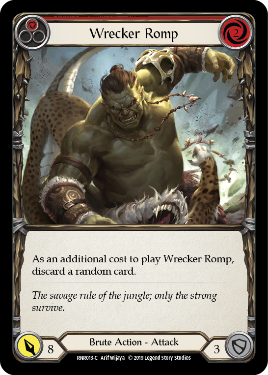 Wrecker Romp (Red) [RNR013-C] (Rhinar Hero Deck)  1st Edition Normal | Boutique FDB TCG