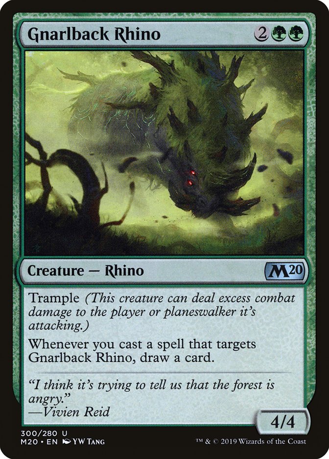 Gnarlback Rhino [Core Set 2020] | Boutique FDB TCG