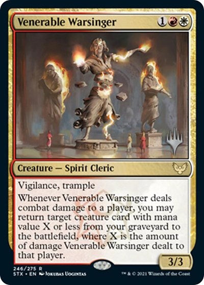 Venerable Warsinger (Promo Pack) [Strixhaven: School of Mages Promos] | Boutique FDB TCG