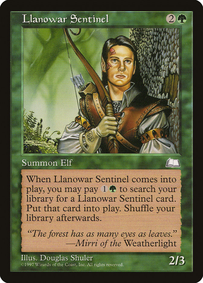 Llanowar Sentinel [Weatherlight] | Boutique FDB TCG