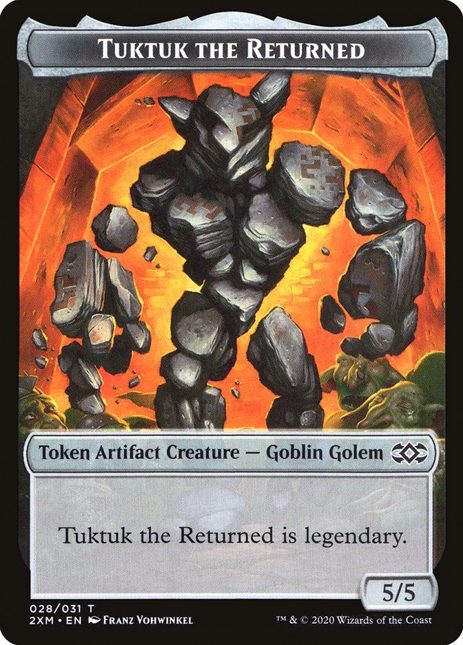 Human Soldier // Tuktuk the Returned Double-Sided Token [Double Masters Tokens] | Boutique FDB TCG