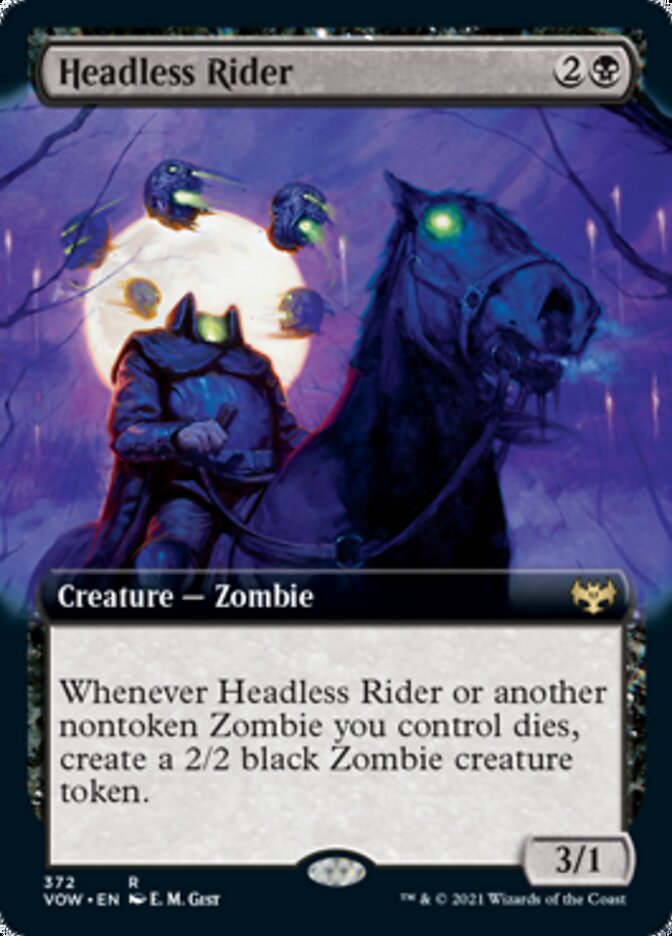 Headless Rider (Extended Art) [Innistrad: Crimson Vow] | Boutique FDB TCG