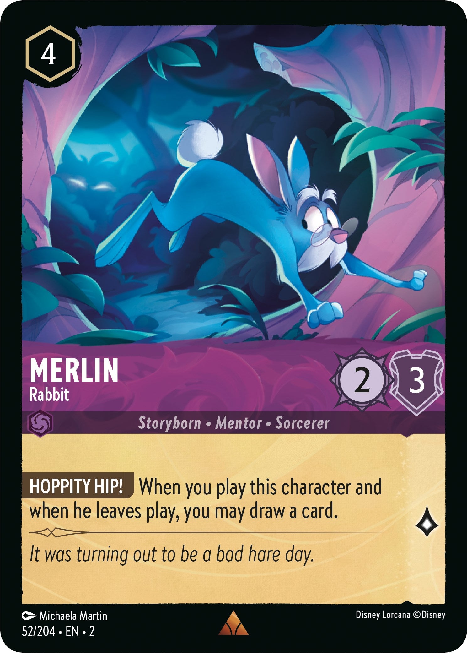 Merlin - Rabbit (52/204) [Rise of the Floodborn] | Boutique FDB TCG