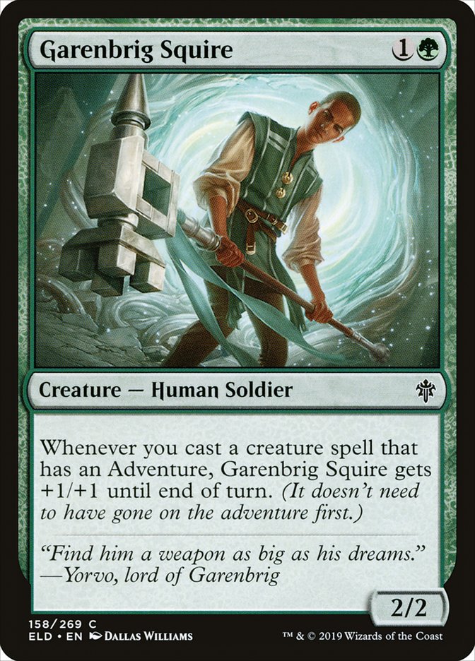 Garenbrig Squire [Throne of Eldraine] | Boutique FDB TCG