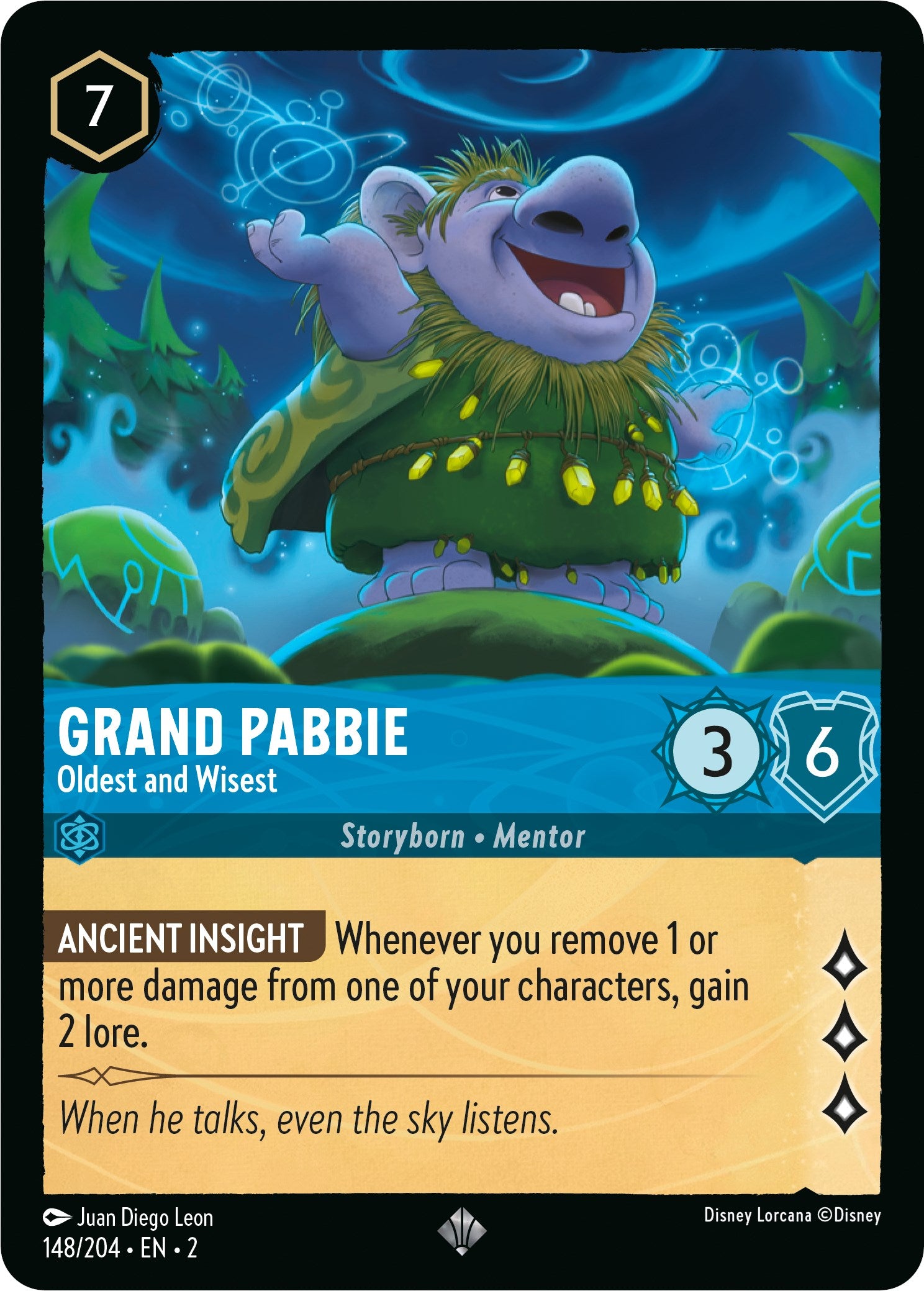 Grand Pabbie - Oldest and Wisest (148/204) [Rise of the Floodborn] | Boutique FDB TCG