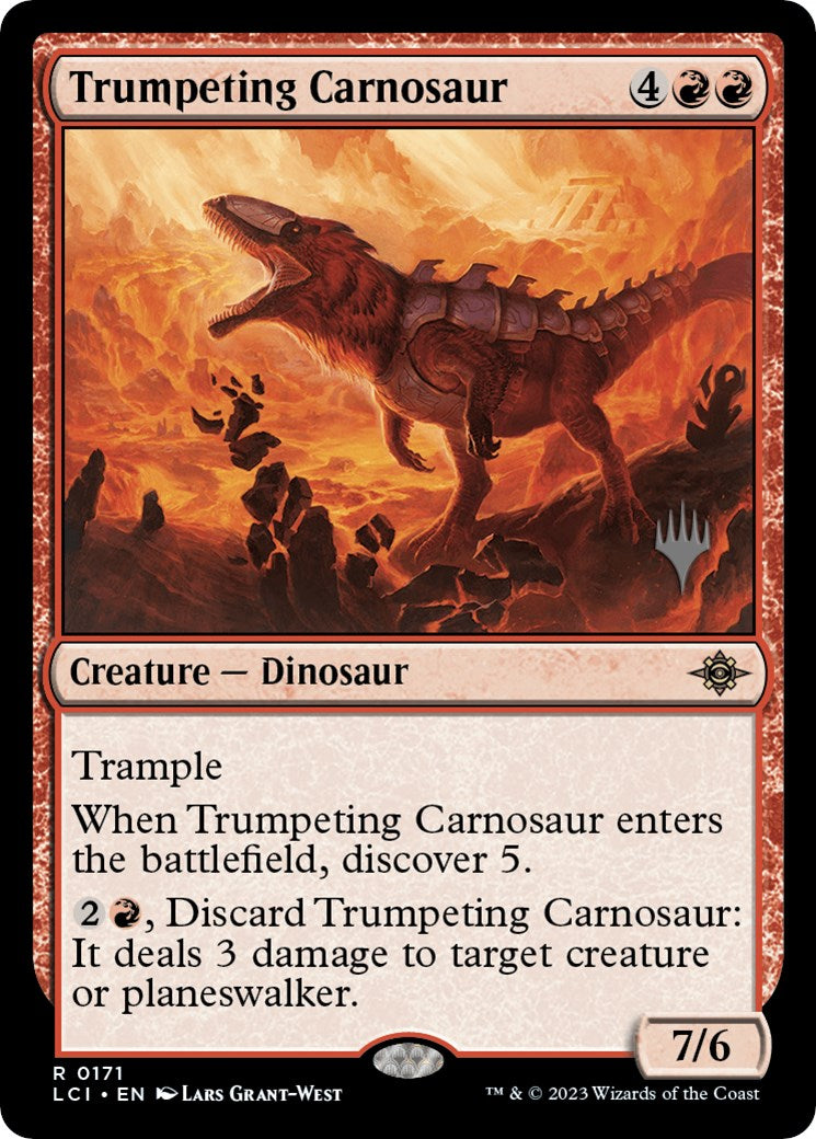 Trumpeting Carnosaur (Promo Pack) [The Lost Caverns of Ixalan Promos] | Boutique FDB TCG
