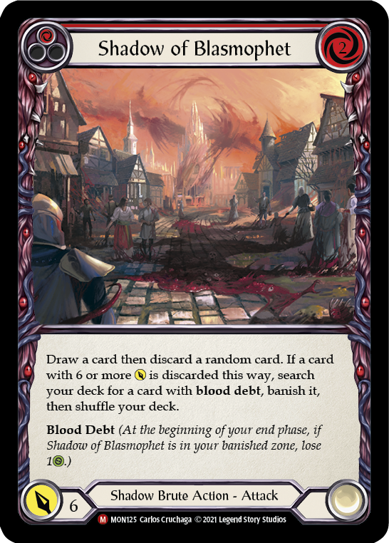 Shadow of Blasmophet [MON125] (Monarch)  1st Edition Normal | Boutique FDB TCG