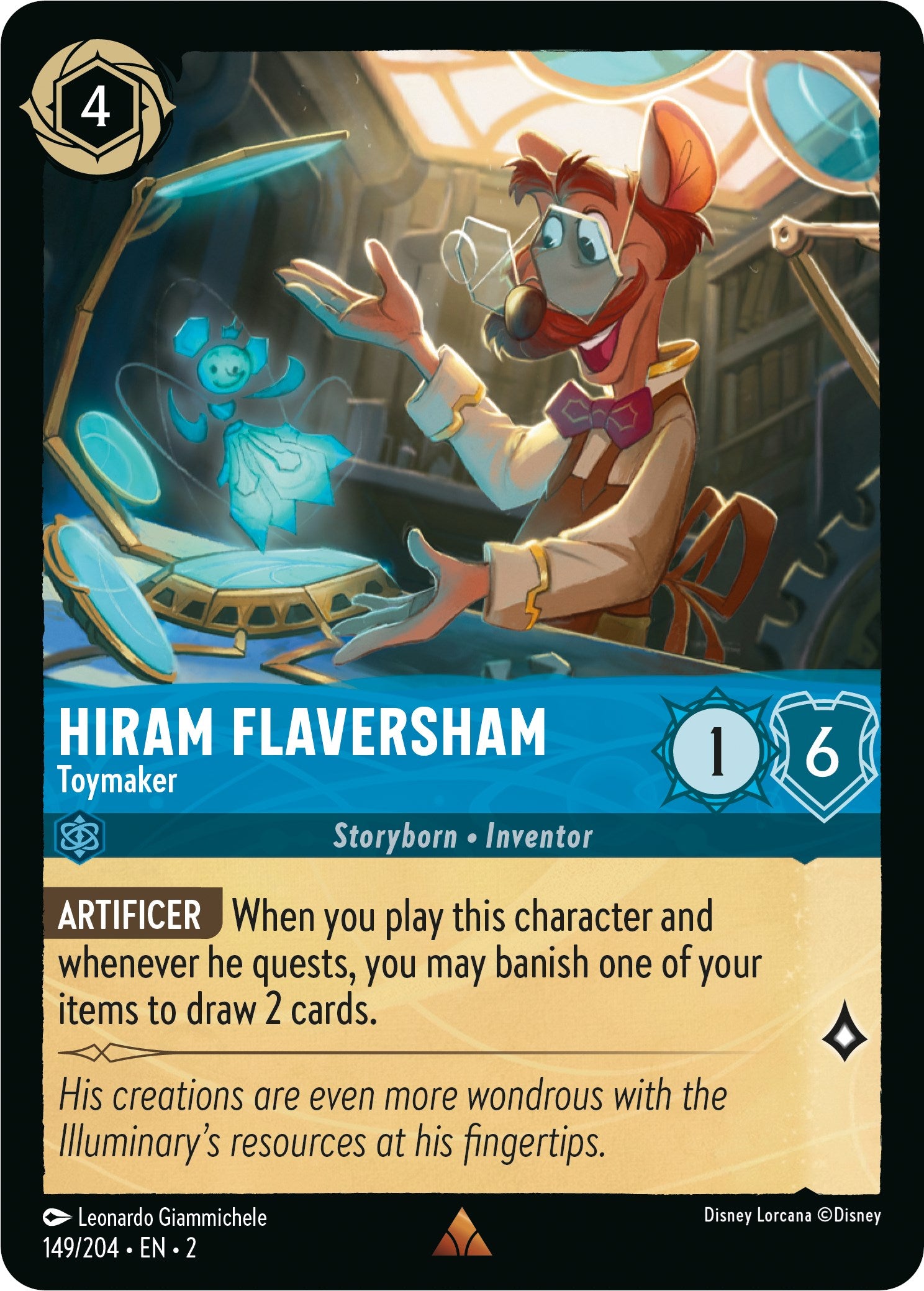 Hiram Flaversham - Toymaker (149/204) [Rise of the Floodborn] | Boutique FDB TCG
