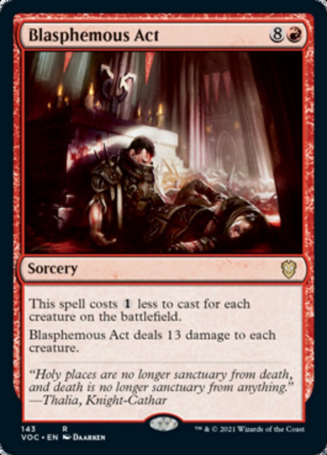 Blasphemous Act [Innistrad: Crimson Vow Commander] | Boutique FDB TCG