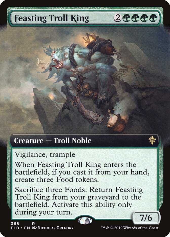 Feasting Troll King (Extended Art) [Throne of Eldraine] | Boutique FDB TCG