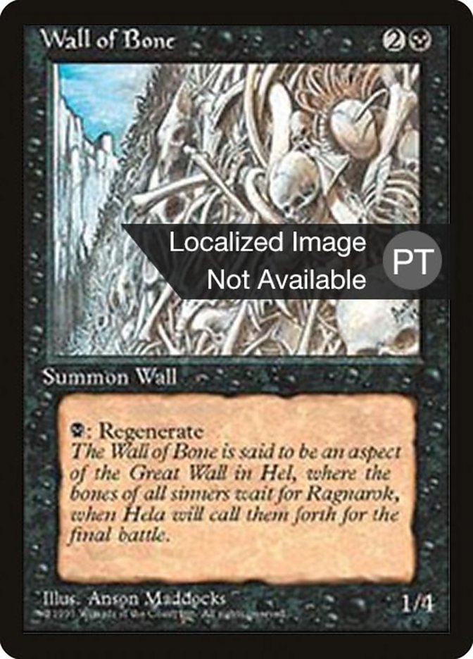 Wall of Bone [Fourth Edition (Foreign Black Border)] | Boutique FDB TCG