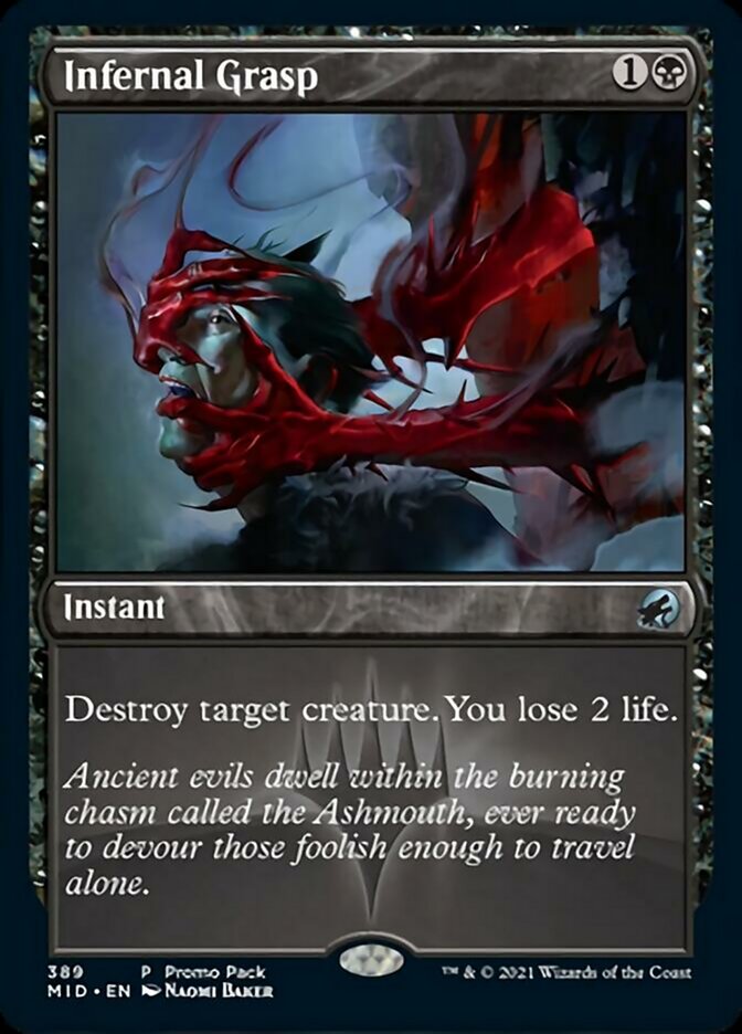 Infernal Grasp (Promo Pack) [Innistrad: Midnight Hunt Promos] | Boutique FDB TCG