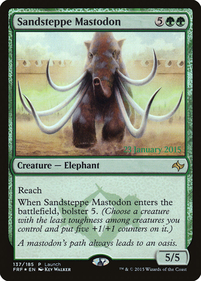 Sandsteppe Mastodon (Launch) [Fate Reforged Prerelease Promos] | Boutique FDB TCG
