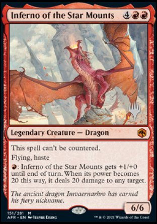 Inferno of the Star Mounts (Promo Pack) [Dungeons & Dragons: Adventures in the Forgotten Realms Promos] | Boutique FDB TCG