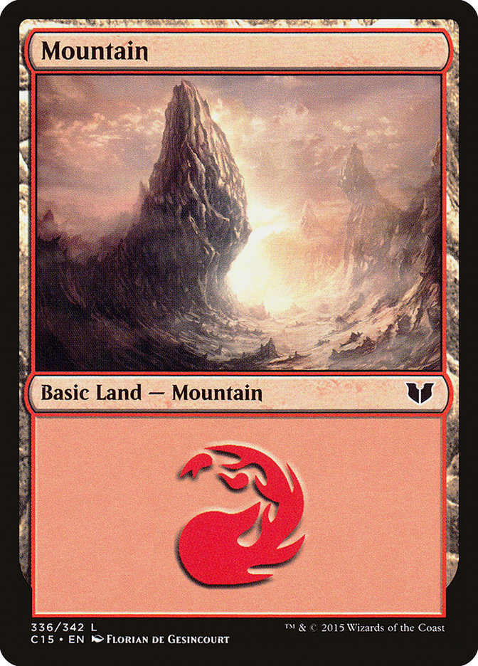 Mountain (336) [Commander 2015] | Boutique FDB TCG