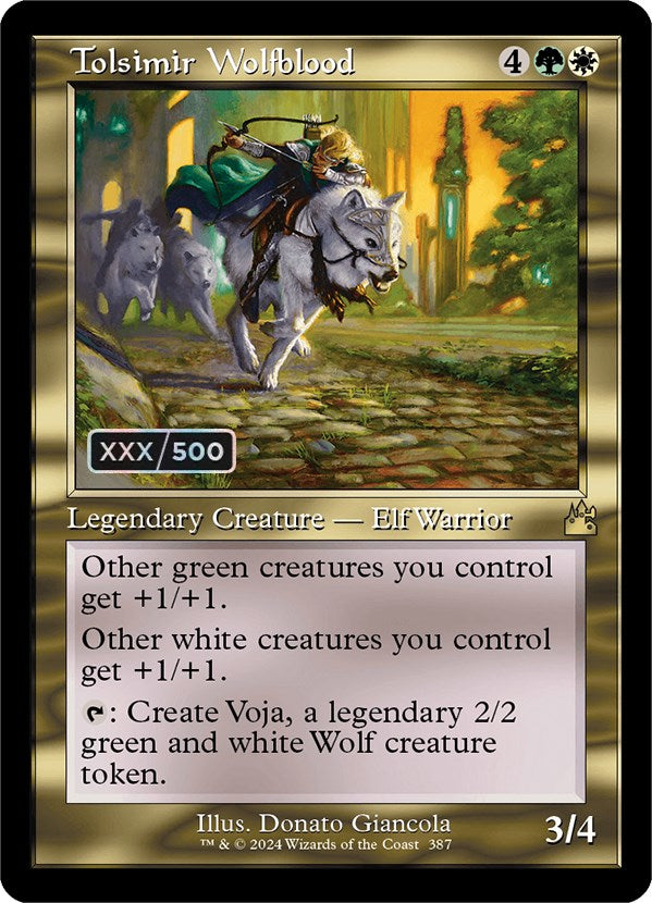 Tolsimir Wolfblood (Retro) (Serialized) [Ravnica Remastered] | Boutique FDB TCG