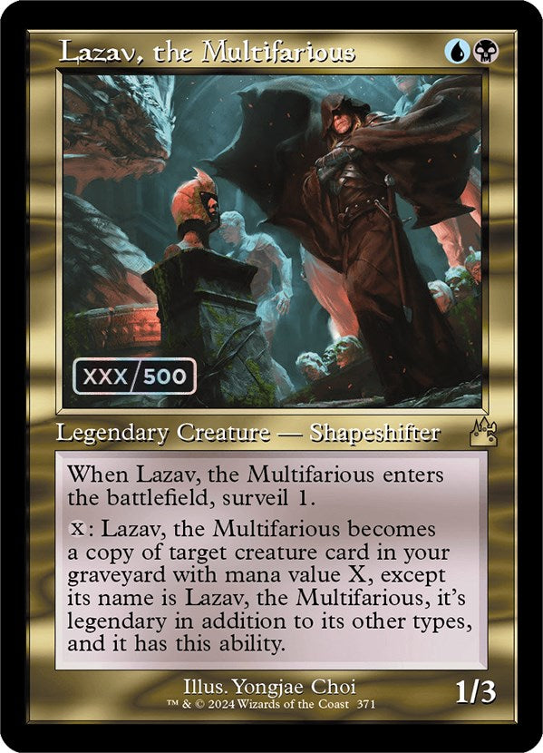 Lazav, the Multifarious (Retro) (Serialized) [Ravnica Remastered] | Boutique FDB TCG