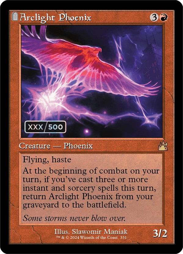 Arclight Phoenix (Retro) (Serialized) [Ravnica Remastered] | Boutique FDB TCG