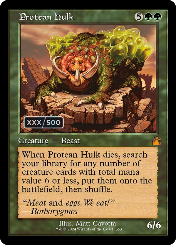 Protean Hulk (Retro) (Serialized) [Ravnica Remastered] | Boutique FDB TCG