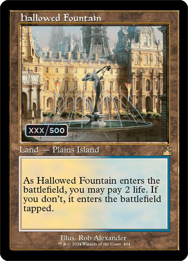 Hallowed Fountain (Retro) (Serialized) [Ravnica Remastered] | Boutique FDB TCG