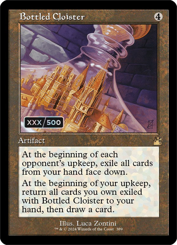 Bottled Cloister (Retro) (Serialized) [Ravnica Remastered] | Boutique FDB TCG