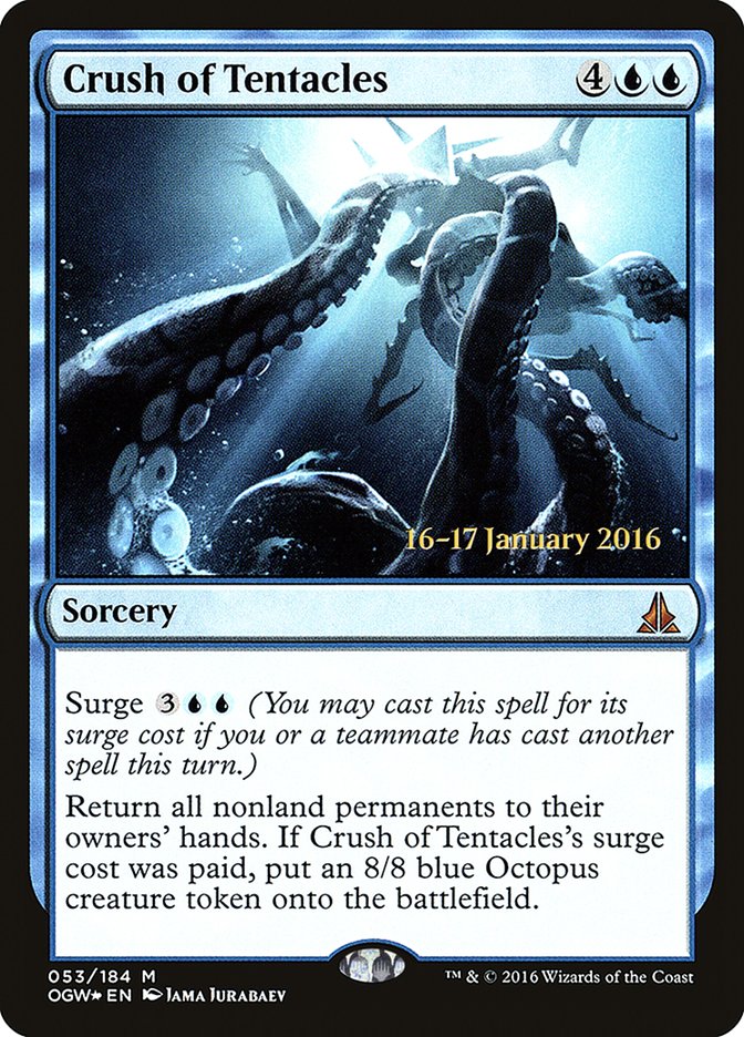 Crush of Tentacles [Oath of the Gatewatch Prerelease Promos] | Boutique FDB TCG