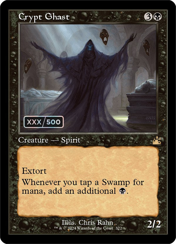 Crypt Ghast (Retro) (Serialized) [Ravnica Remastered] | Boutique FDB TCG