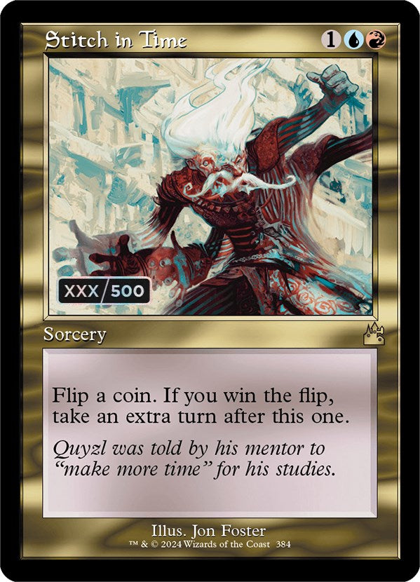 Stitch in Time (Retro) (Serialized) [Ravnica Remastered] | Boutique FDB TCG