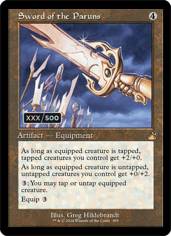 Sword of the Paruns (Retro) (Serialized) [Ravnica Remastered] | Boutique FDB TCG