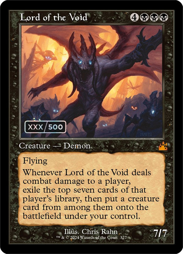 Lord of the Void (Retro) (Serialized) [Ravnica Remastered] | Boutique FDB TCG