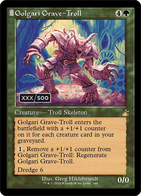 Golgari Grave-Troll (Retro) (Serialized) [Ravnica Remastered] | Boutique FDB TCG