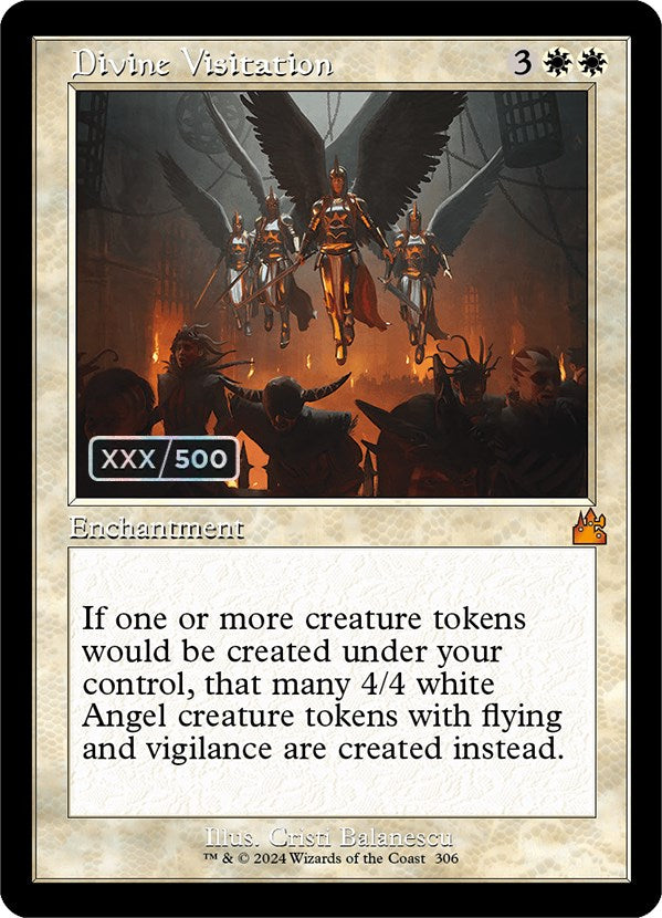 Divine Visitation (Retro) (Serialized) [Ravnica Remastered] | Boutique FDB TCG