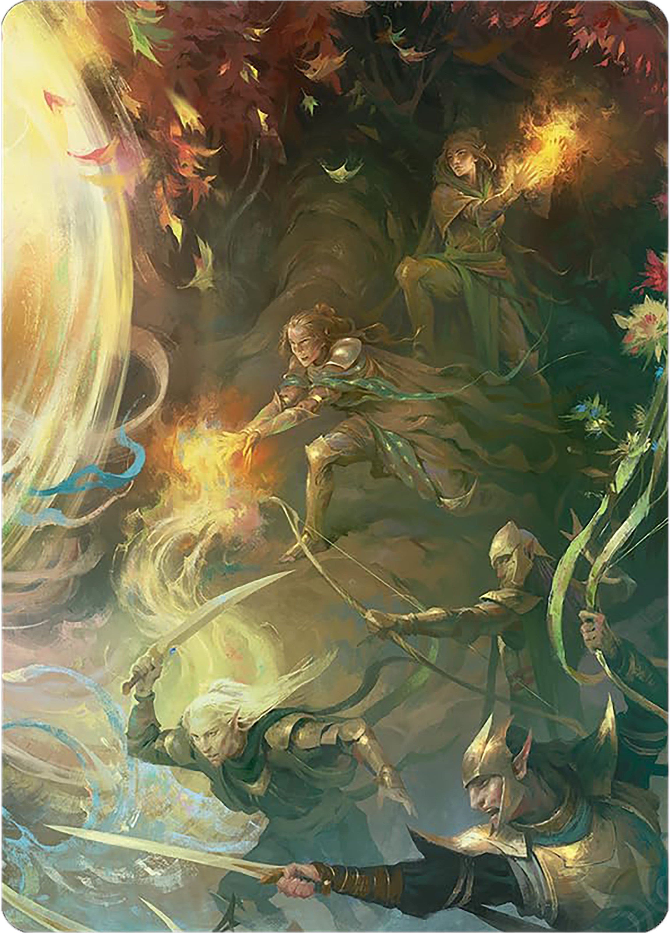 Rally the Galadhrim Art Card [The Lord of the Rings: Tales of Middle-earth Art Series] | Boutique FDB TCG