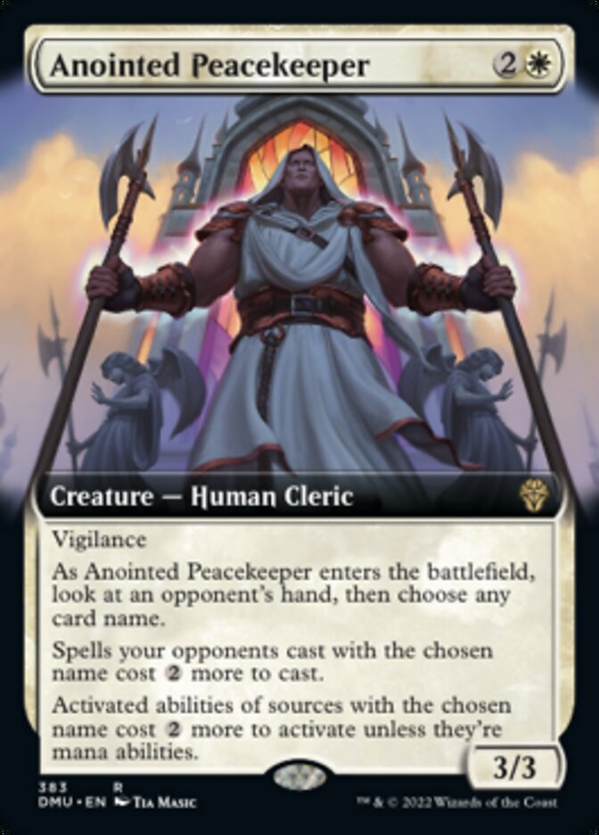 Anointed Peacekeeper (Extended Art) [Dominaria United] | Boutique FDB TCG