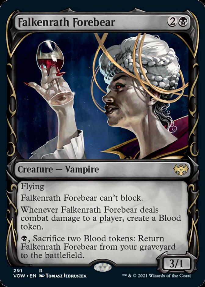 Falkenrath Forebear (Showcase Fang Frame) [Innistrad: Crimson Vow] | Boutique FDB TCG