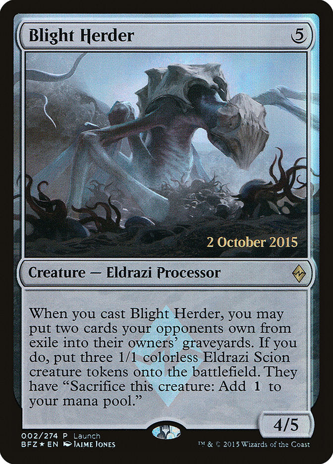 Blight Herder (Launch) [Battle for Zendikar Promos] | Boutique FDB TCG