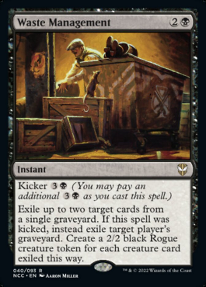 Waste Management [Streets of New Capenna Commander] | Boutique FDB TCG