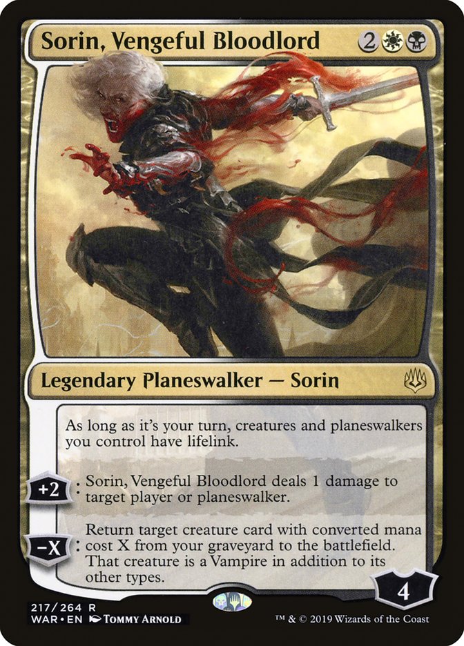 Sorin, Vengeful Bloodlord [War of the Spark] | Boutique FDB TCG