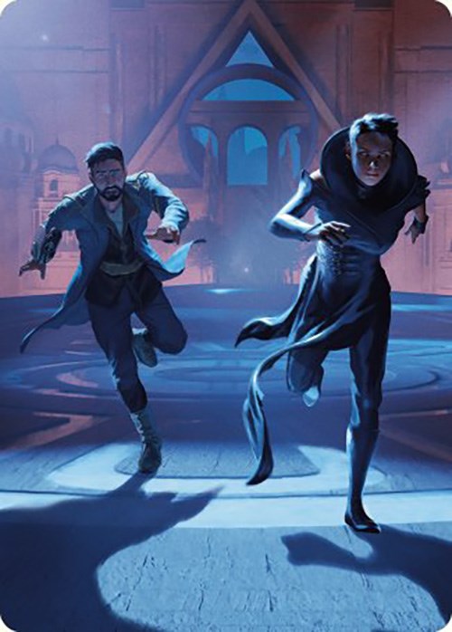 Unauthorized Exit Art Card [Murders at Karlov Manor Art Series] | Boutique FDB TCG