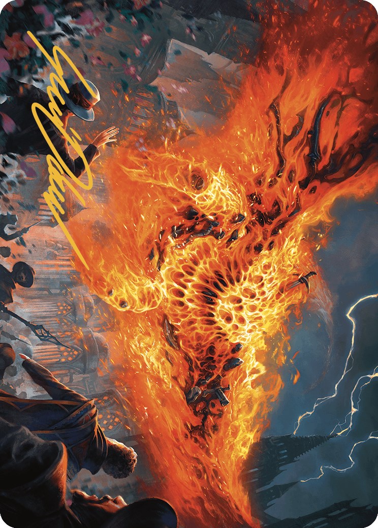 Havoc Eater Art Card (Gold-Stamped Signature) [Murders at Karlov Manor Art Series] | Boutique FDB TCG