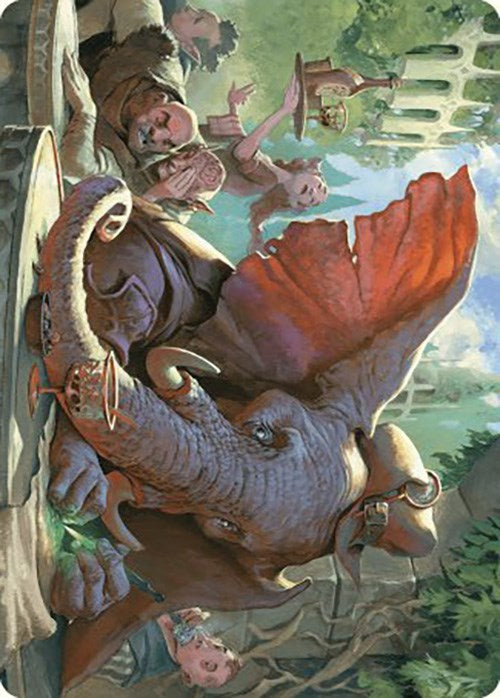 Loxodon Eavesdropper Art Card [Murders at Karlov Manor Art Series] | Boutique FDB TCG