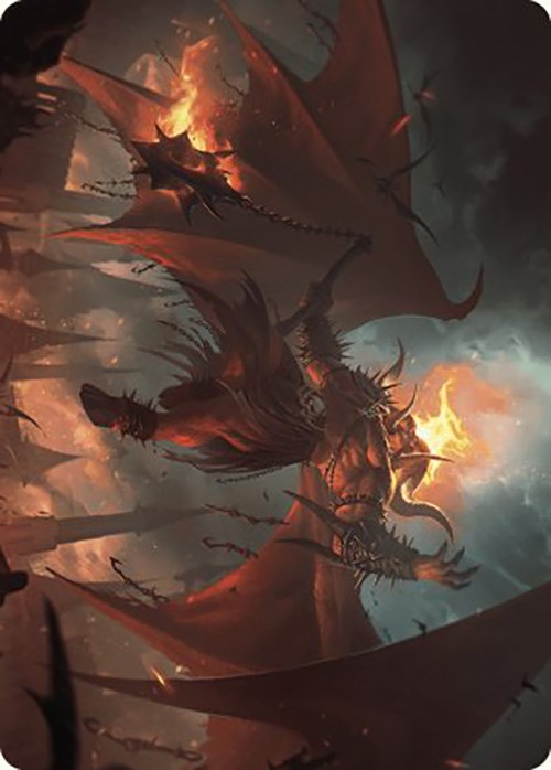 Rakdos, Patron of Chaos Art Card (22/49) [Murders at Karlov Manor Art Series] | Boutique FDB TCG